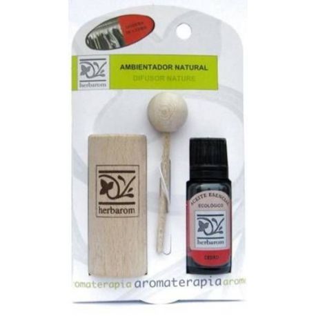 Difusor Nature + Aceite Es, Cedro BIO 10ml -HERBAR