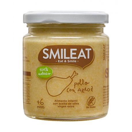 Potito de Pollo con arroz BIO 230gr SMILIAT