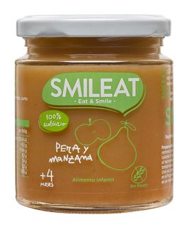 Potito de Pera con Manzana BIO 230gr - SMILEAT