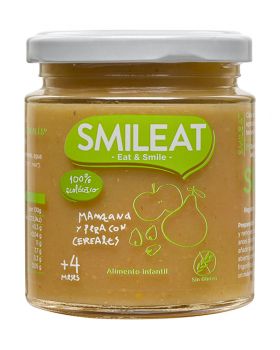 Potito Manzana Pera con cereales BIO 230gr-SMILEAT