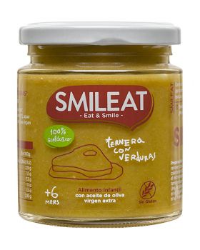 Potito Ternera con verduras BIO 230gr-SMILEAT