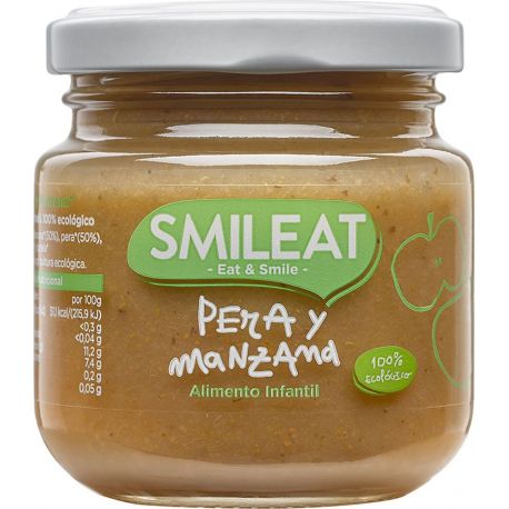 Potito Pera con Manzana BIO 130gr SMILEAT
