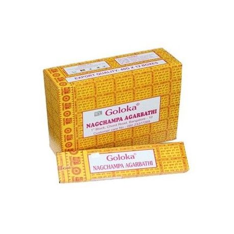 GOLOKA Nag champa incienso caja 16 gms