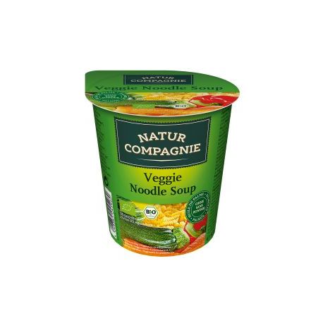 Vaso Instan sopa verduras con tallarines BIO 50 gr