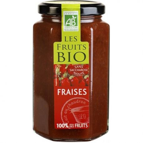 Mermelada 100% Fruta FRESA S/A BIO 300gr DESTINATI