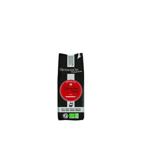 Caf&eacute; Stretto 100% Arabica 250 gr BIO DESTINATION