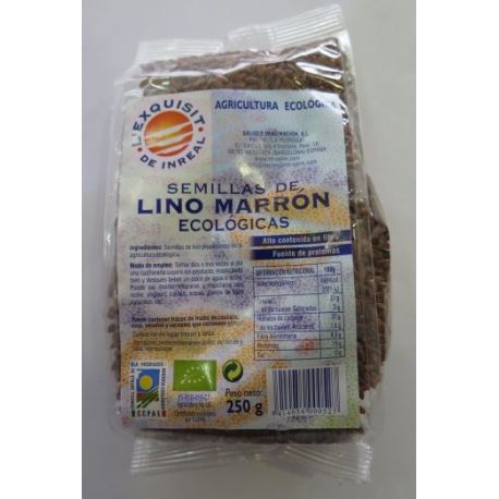 Semilla de lino Marr&oacute;n BIO 250grECOSALIM