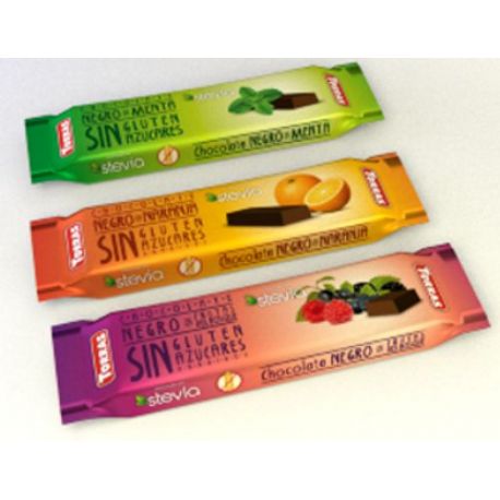 Chocolatinas STEVIA negro Frutas Bosque 35 gr TORR