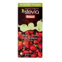 Chocolate STEVIA negro + Frutas del Bosque 125grs .