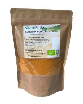 Curcuma Polvo BIO 250 GR - NATURVIDA