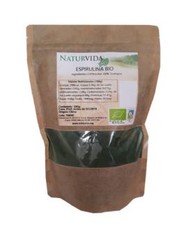 Spirulina BIO Polvo 250gr Naturvida