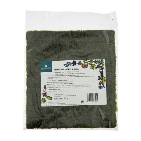 Nori hoja para sushi 6 hojas 15gr-PORTOMUI&Ntilde;OS