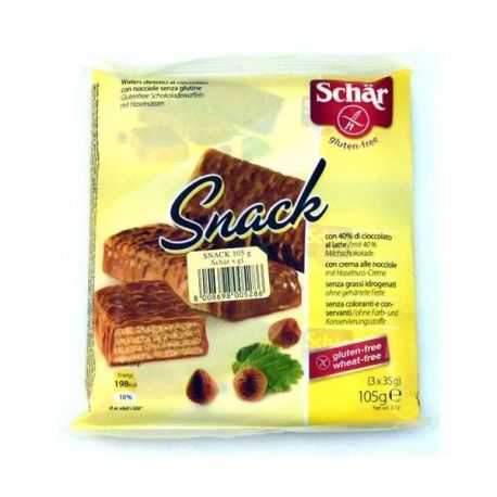 Snack 3 barquillos choco SCHAR 105gr. - SIN GLUTEN