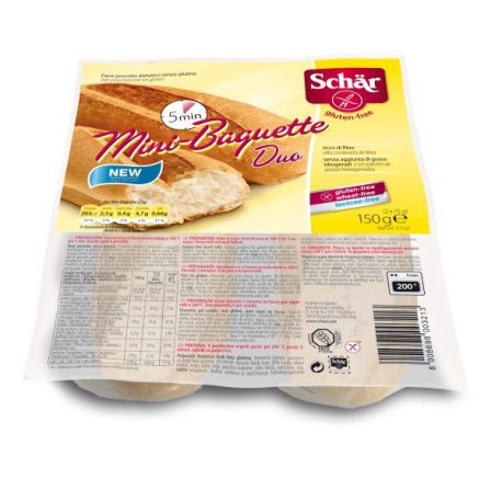 Duo (mini baguette ) 150 gr. SIN GLUTEN - SCHAR