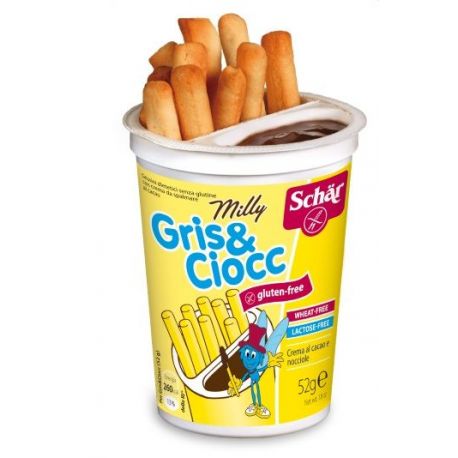 Gris- choc- milly vaso SIN GLUTEN 12 unid - SCHAR
