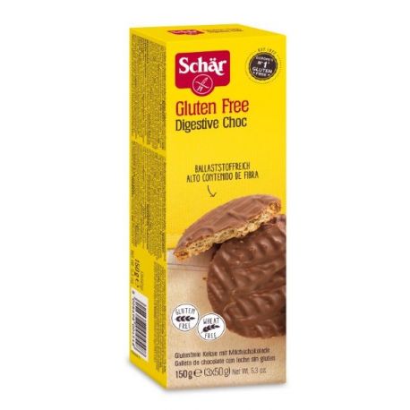 Digestive choc SIN GLUTEN 150grs. .SCHAR