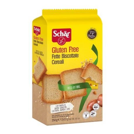 Pan tostado de cereal SIN GLUTEN 250 gr SCHAR