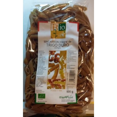Macarron Integral de trigo integral BIOKEY 500g
