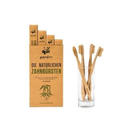 Cepillo Dientes Adultos de Bambu PANDOO