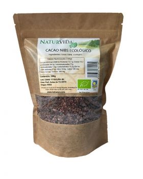 Cacao Nibs BIO 300gr NATURVIDA