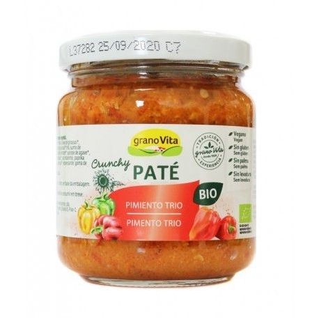 Pate mousse crunchy pimiento trio BIO 175gr GRANOV