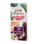 Chocolate BIO S/A 79%Negro Cacao Griollo 100gr TORRAS