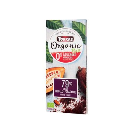 Chocolate BIO S/A 79% negro Cacao Griollo 100gr TO