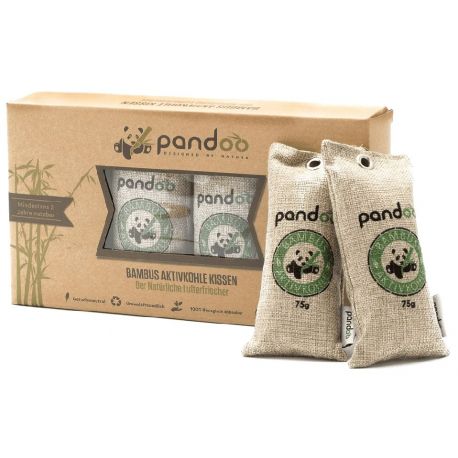 Ambientador natural carbon activo 4x75gr PANDOO