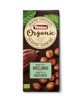 Chocolate BIO 70 % Cacao Avellanas 100gr TORRAS