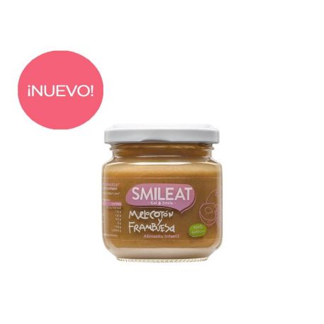 Potito Frambuesa-Melocoton 130gr BIO SMILIAT
