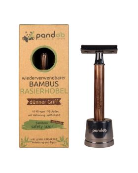 Maquinilla de afeitar de bambu PANDOO