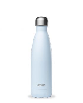 Botella Isotermica Acero Inox. PASTEL AZUL 500ml QWETCH