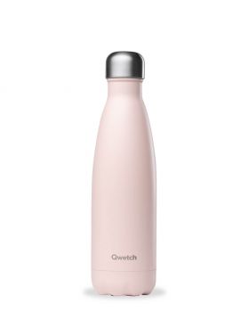 Botella Isotermica Acero Inox. PASTEL ROSA 500ml QWETCH