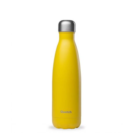 Botella Isotermica Inox. POP 500 ML Amarilla QWET
