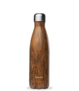 Botella Isotermica Acero Inox.MADERA 500ml QWETCH