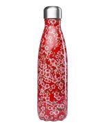 Vaso Isotermica Acero Inox. FLORES ROJO 470 ml QWETCH