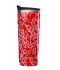 Vaso Isotermica Acero Inox. FLORES ROJO 470 ml QWETCH