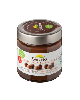 Crema SARCHIO cacao y Avellanas S/A BIO 200 gr