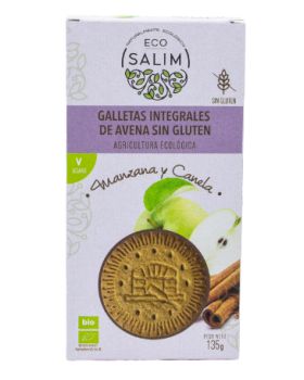 Galleta de Avena - Canela y Manzana BIO - Vegan- S/G 135gr ECOSALIM