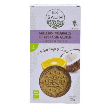 Galleta Avena+Naranja+Coco BIO-Vegan- S/G-ECOSALIM