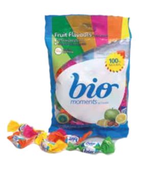 TIRA caramelos FRUTAS 60gr ( 10 bolsitas) BIO