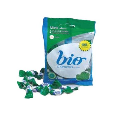 TIRA caramelos MENTA 60gr 10 bolsas BIOMOMENT