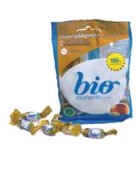 TIRA caramelos MIEL - LIMON 60gr ( 10 bolsitas) BIO