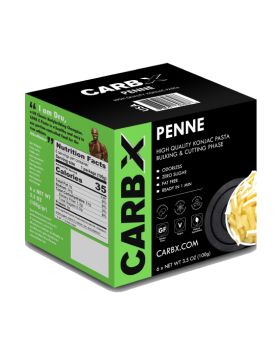 CarbX PENNE 600gr pasta seca konjac y sin gluten y vegano