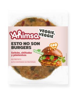 Burger Seitan, shitake y pimientos 160gr BIO AHIMSA