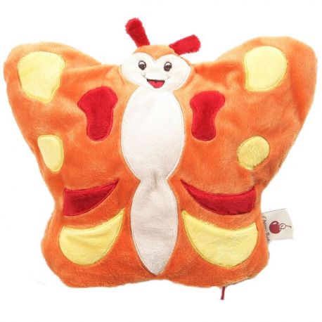 MARIPOSA Cojin Peluche Termico 20x23x5 cm CHERRY