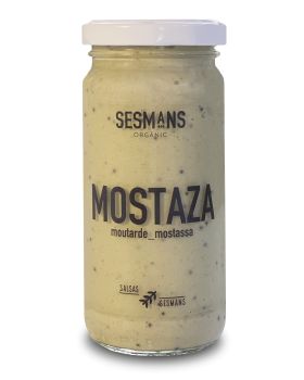 Salsa Mostaza vegana BIO 240grs. Sesmans