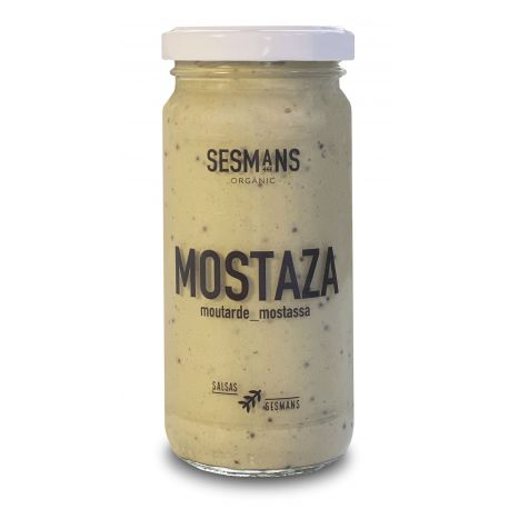 Salsa Mostaza vegana BIO 240 grs. SESMANS