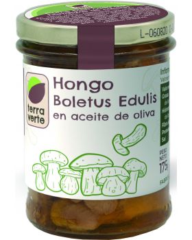 Hongo Boletos Edulis en aceite BIO 212ML. TERRA VERDE