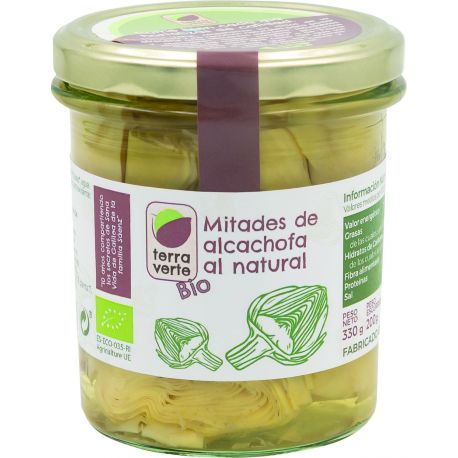 Alcachofa Mitades BIO al natural 355ml-TERRAVERDE